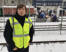 Jevhenas Maloletka Vilniaus traukinių stotyje-Vladimoro Ivanovo nuotrauka